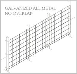 Fence Kit 40g (6 x 100 All Metal GALV 1.0 Grid) NEW Fence Kit 40g (6 x 100 All Metal GALV 1.0 Grid) NEW